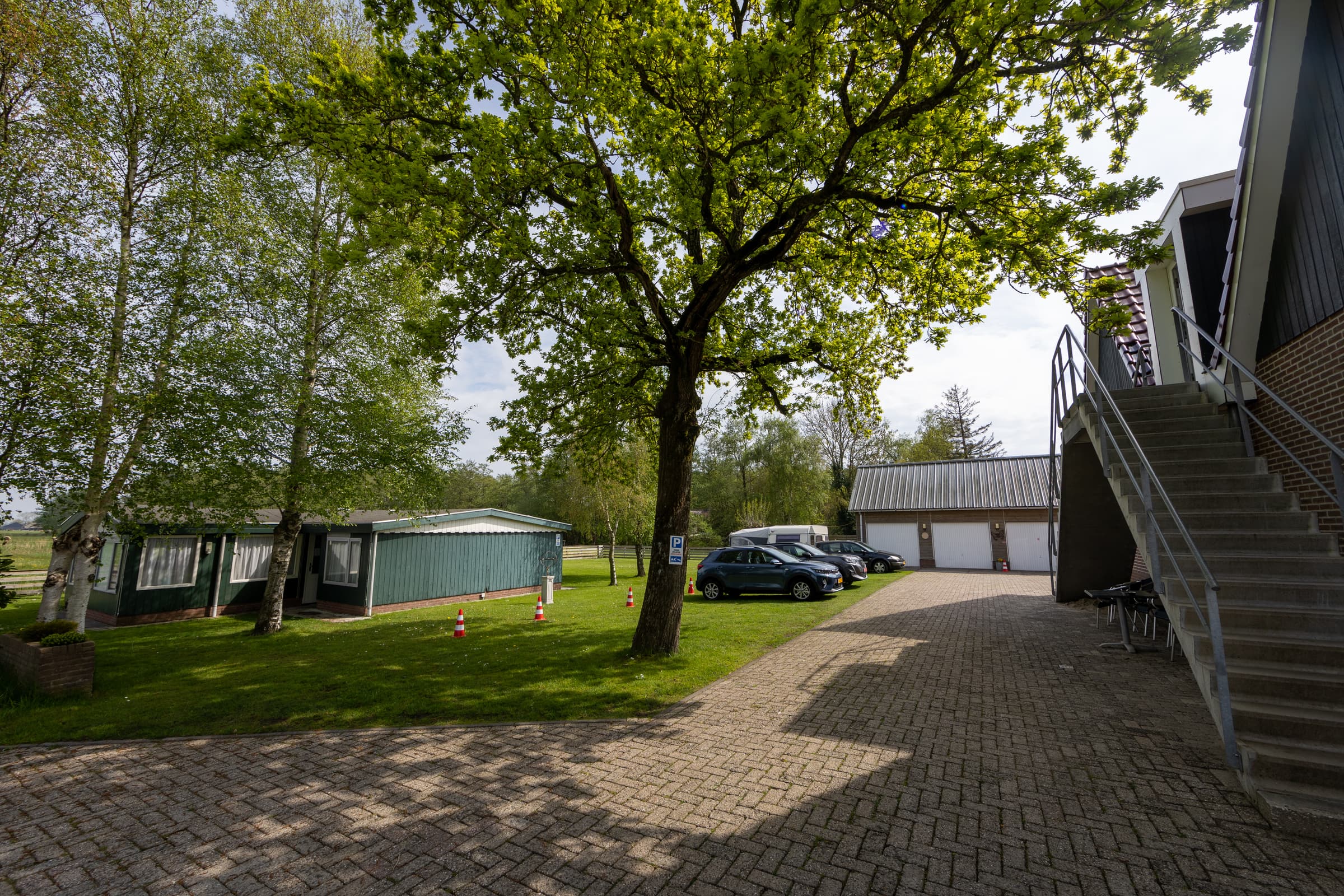 Eigen parkeerplaats bij de vakantiewoning