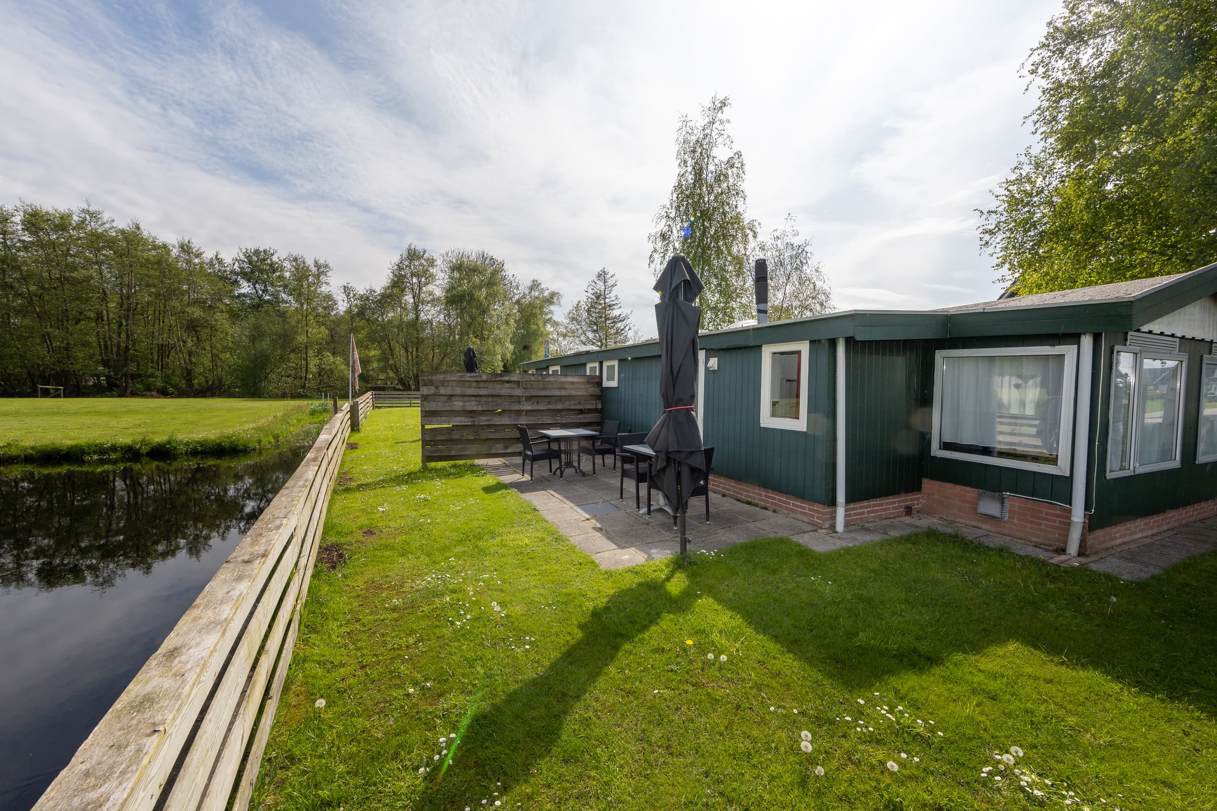 Het terras van de vakantiewoning