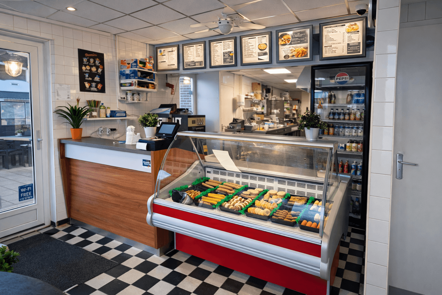 Softijs en friet bij cafetaria d'Olde Smidse